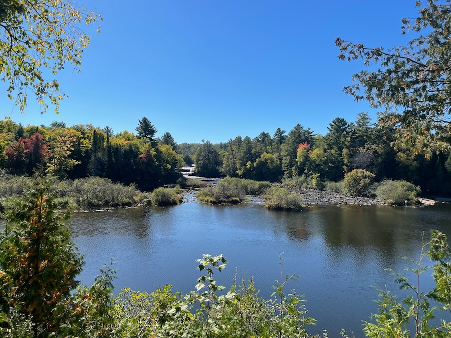 Lower Tahquamenon Falls in the autumn