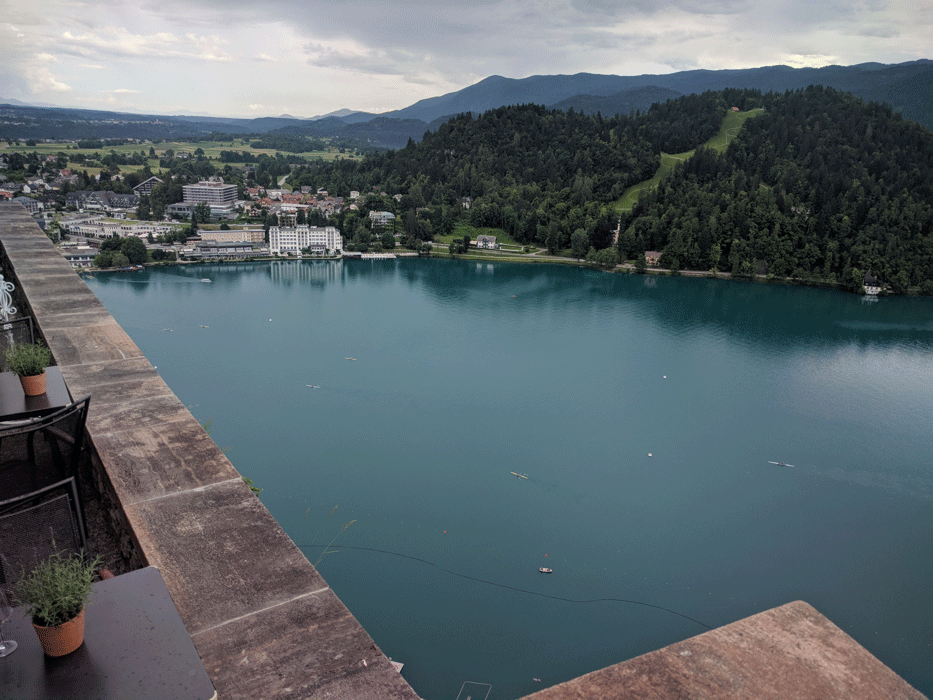View from Castle Bled